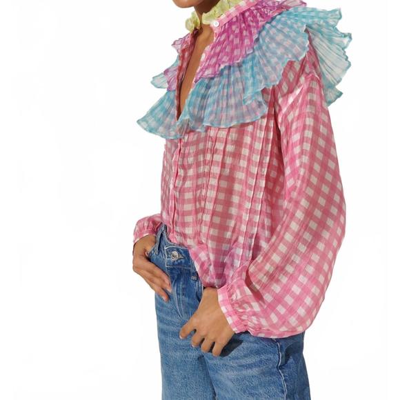 NEW CELIA B covadonga shirt in pink - Picture 2 of 3